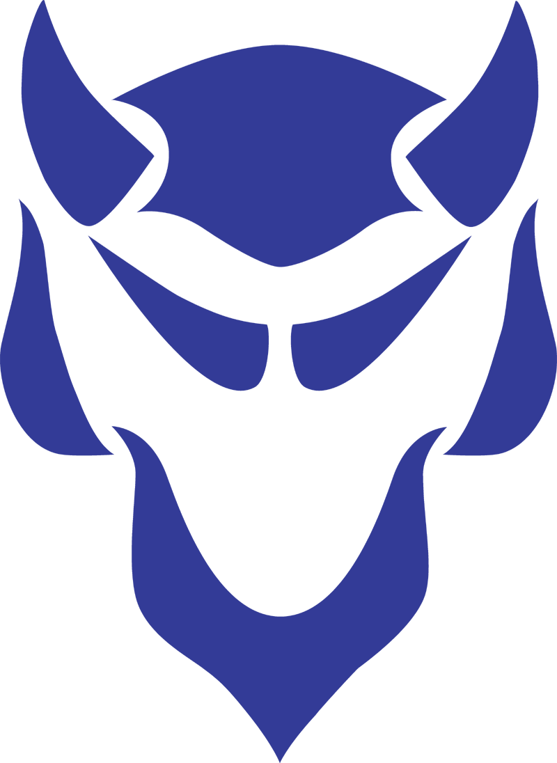 Blue Devil Clip Art Design Medium Size - Central High School Blue Devils (800x1096)