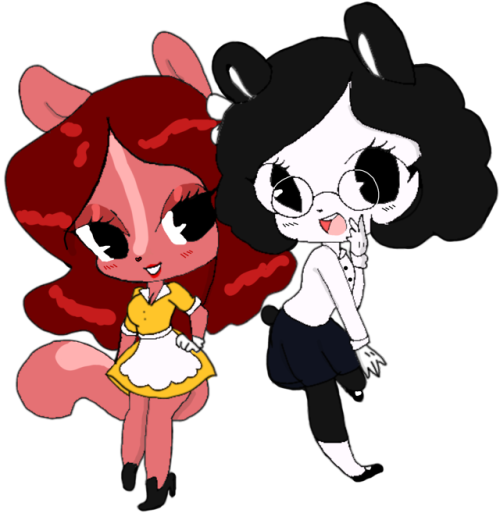 This Gift Art Is For @pathesis/ @theinkblot-cafe - Bendy And The Ink Machine (500x513)