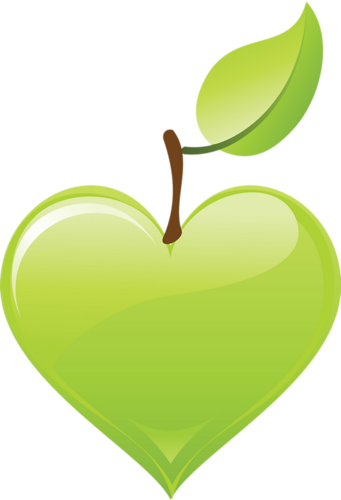 Heart * - Green Heart Apple (341x500)