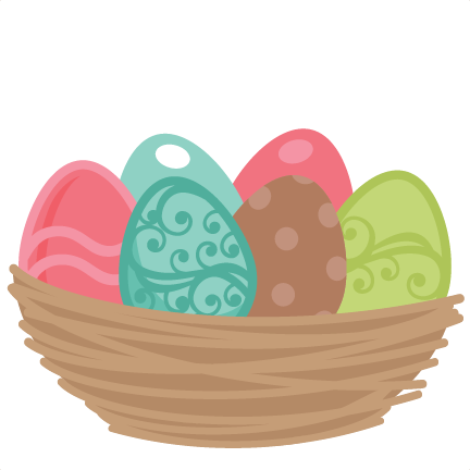 Easter Eggs Svg Scrapbook Cut File Cute Clipart Files - Scalable Vector Graphics (432x432)