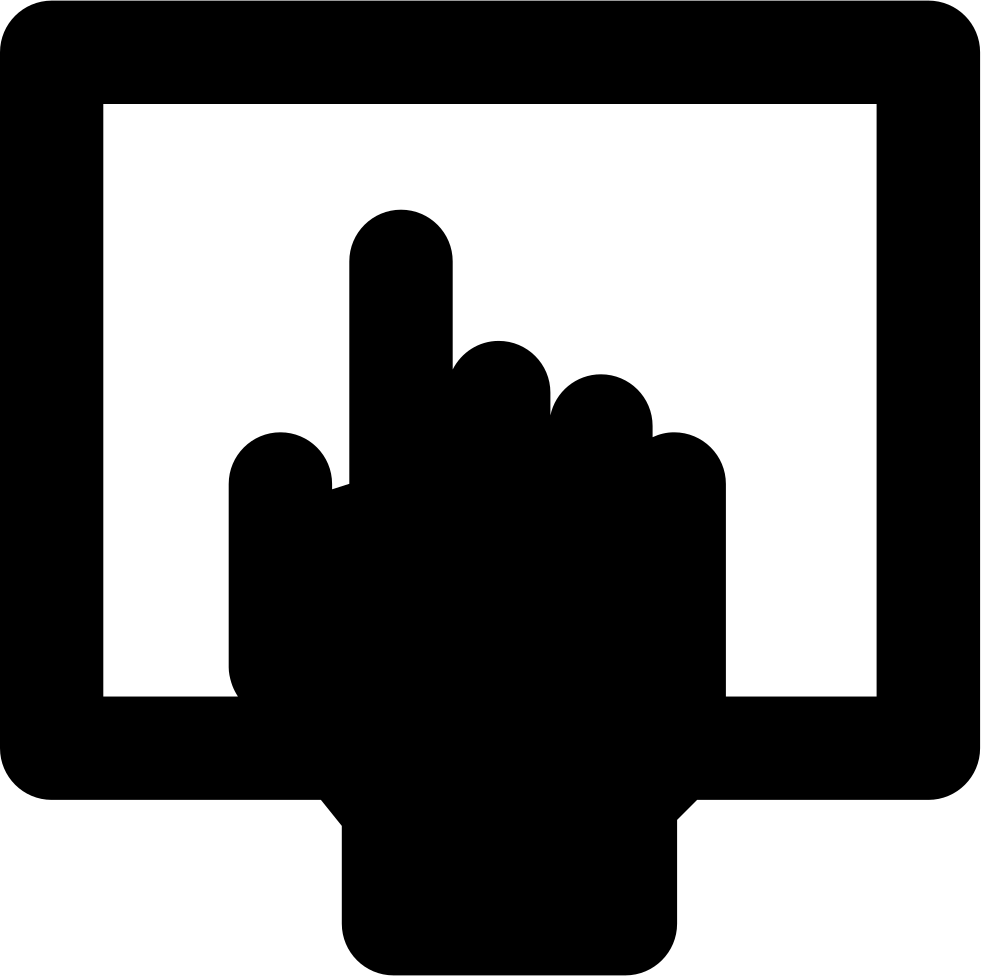 Touch Screen Symbol In A Circle Comments - Touch Screen Logo Png (981x976)