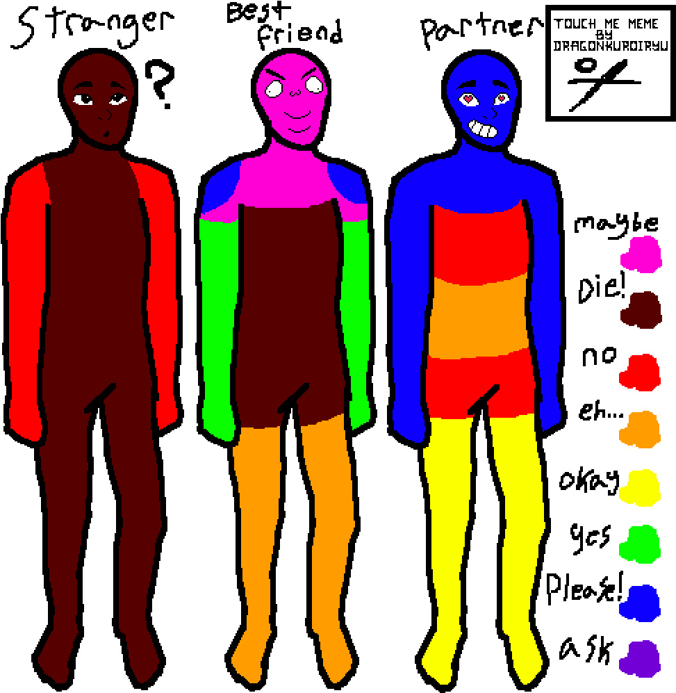 Touch Meme - Touch Me Chart (1000x1000)