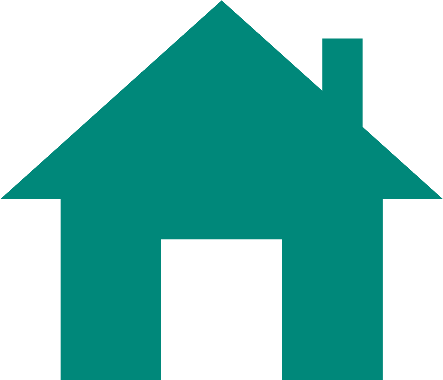 Free House Icon Png - House Silhouette (1600x1600)