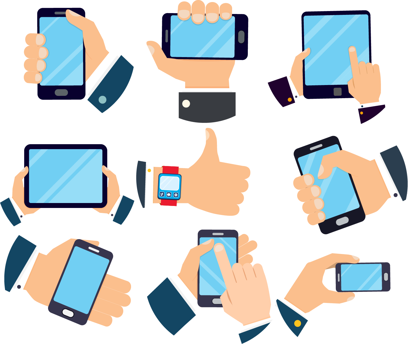 Touchscreen Smartphone Mobile Phone - Smartphone (1401x1181)