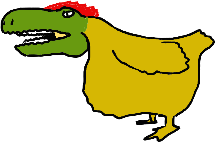 Scientists Genetically Engineered A Chicken With The - Dinosaur (757x541)