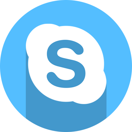 Skype-circle - Social Media Vector Twitter (445x445)