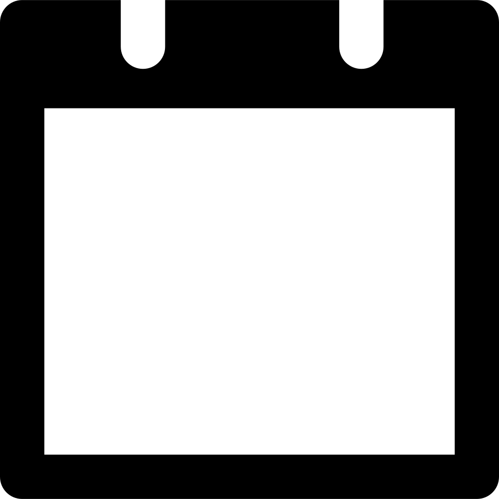 Blank Daily Calendar Page Comments - Tabs Icon (980x980)