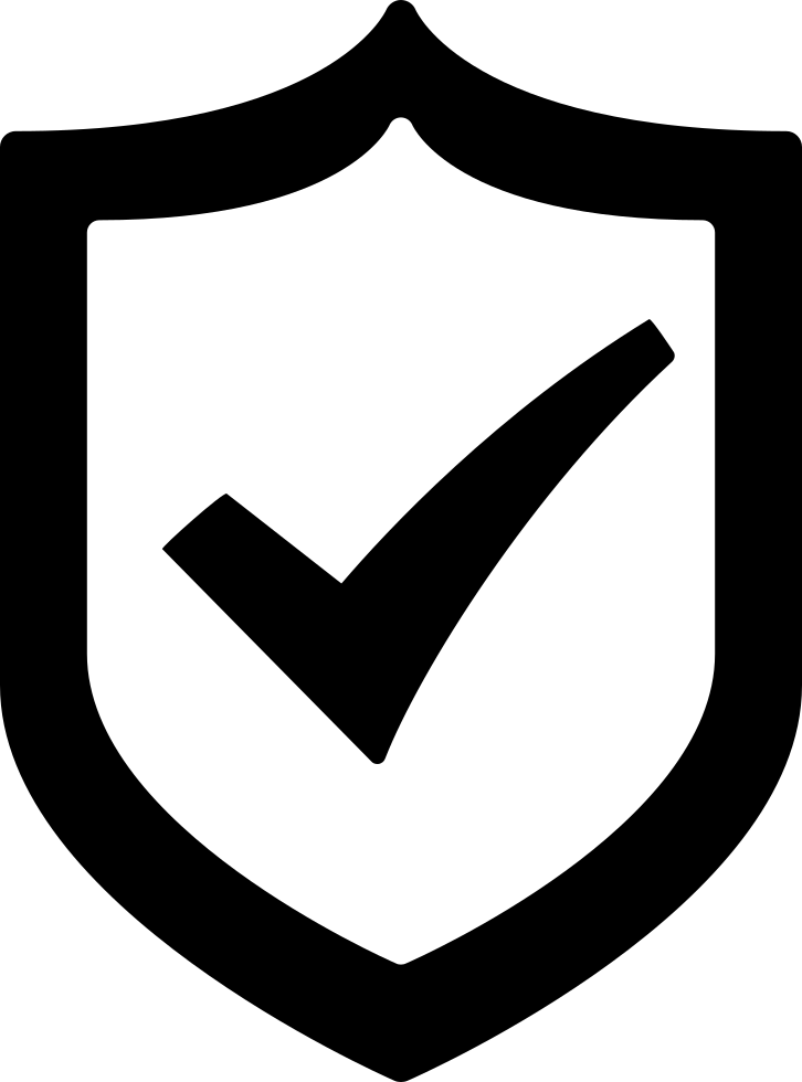 Protection Shield With A Check Mark Comments - Protection Shield Icon (726x980)