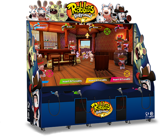 Rabbids Hollywood By Ubisoft/adrenaline Amusements - Rabbids Hollywood Arcade Game (713x516)