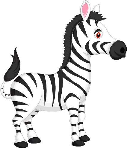 Baby Zebra Clipart Png - Clip Art (500x500)