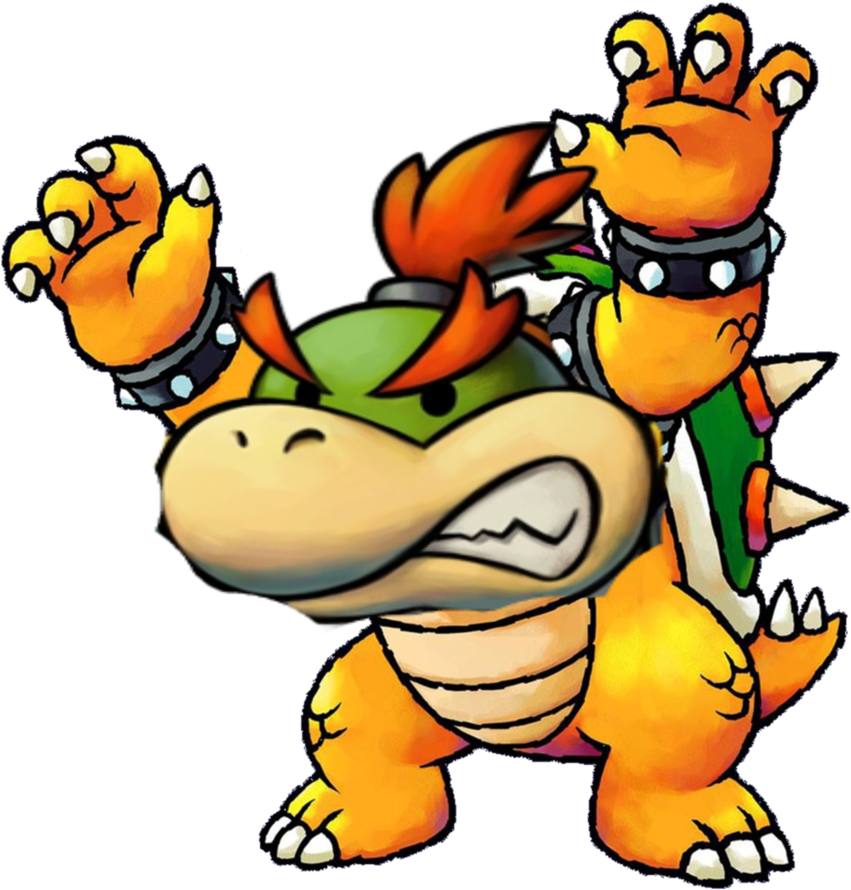King Baby Bowser By Zebraboy123 - Grey Bowser (866x922)