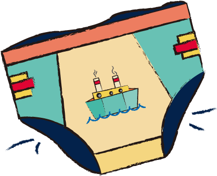 Diaper Drawing Clip Art - Underwear Cartoon (595x595)