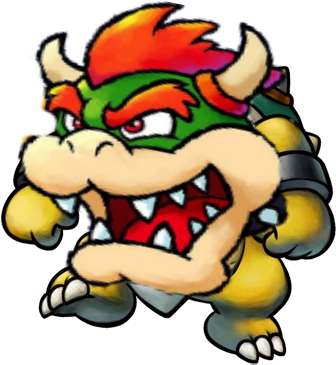 Bowser Baby By Zebraboy123 - Dibujos De Mario Y Luigi Compañeros En El Tiempo (345x400)