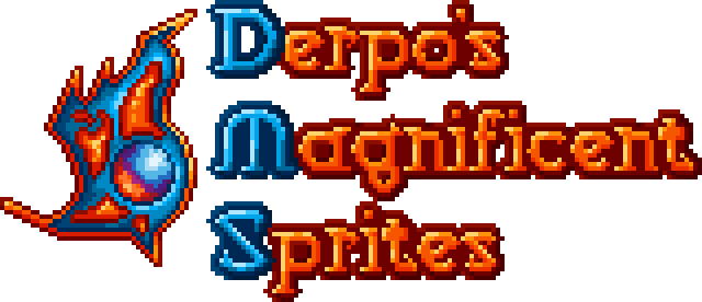 Derpo's Magnificent Sprites New Bigger - Terraria Old Sun Sprite (640x276)