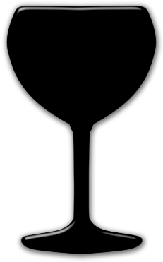 Wine Glass Clip Art - Black Wine Glass Clip Art (420x420)