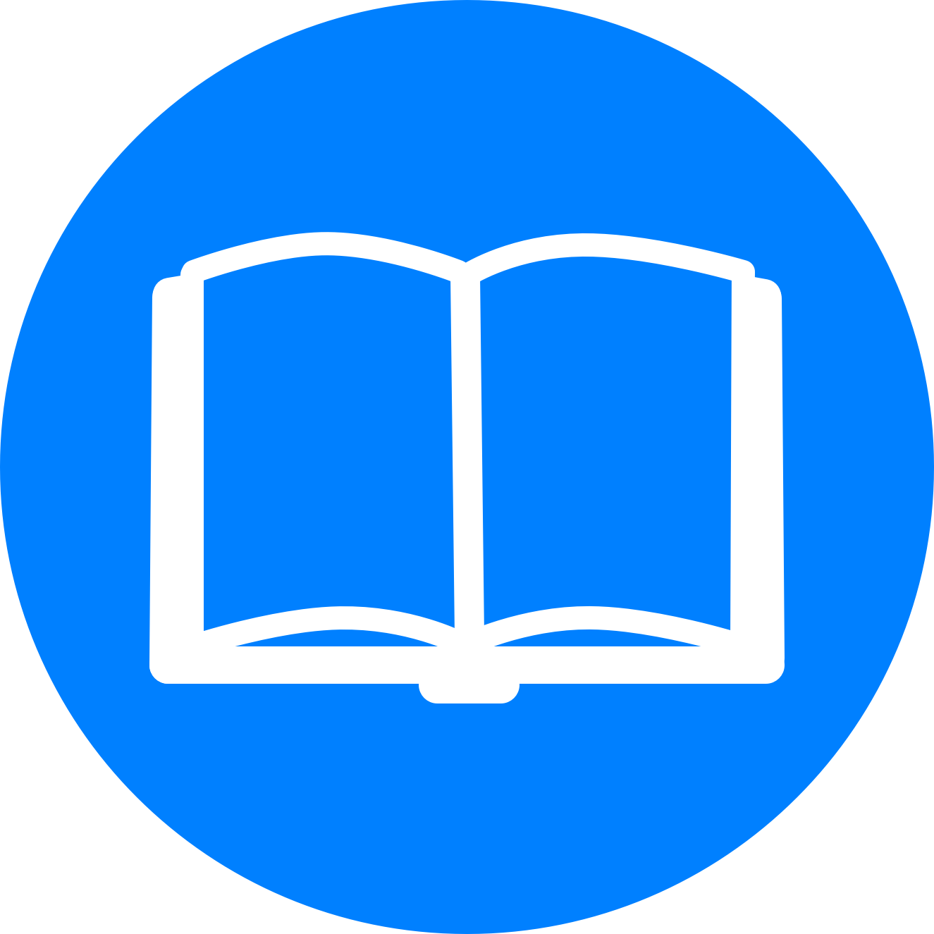 Bible Icon - Reading Icon Blue (1325x1325)