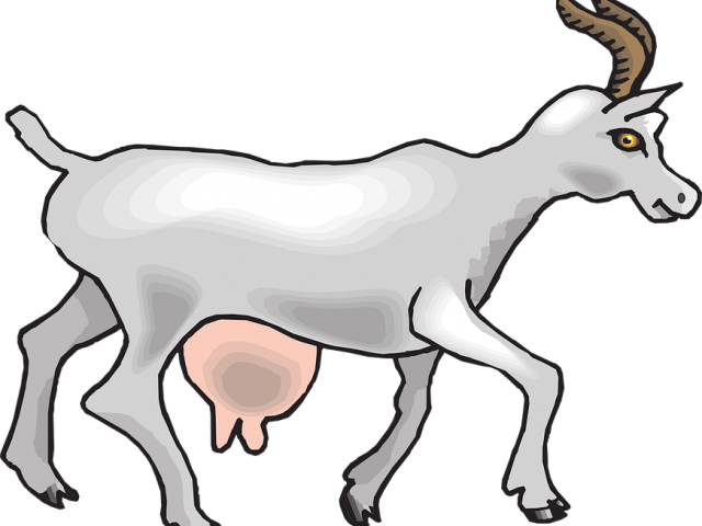 Goat Clipart Walking - Animals Give Us Milk (640x480)
