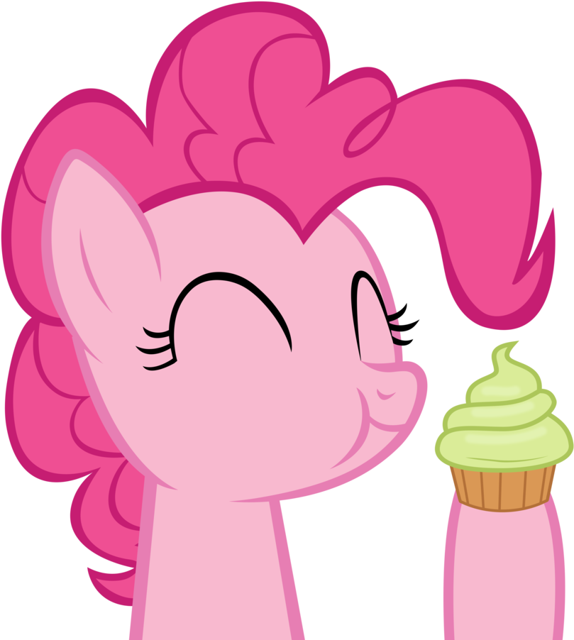 Pinkie - Pinkie Pie Eating A Cupcake (876x912)