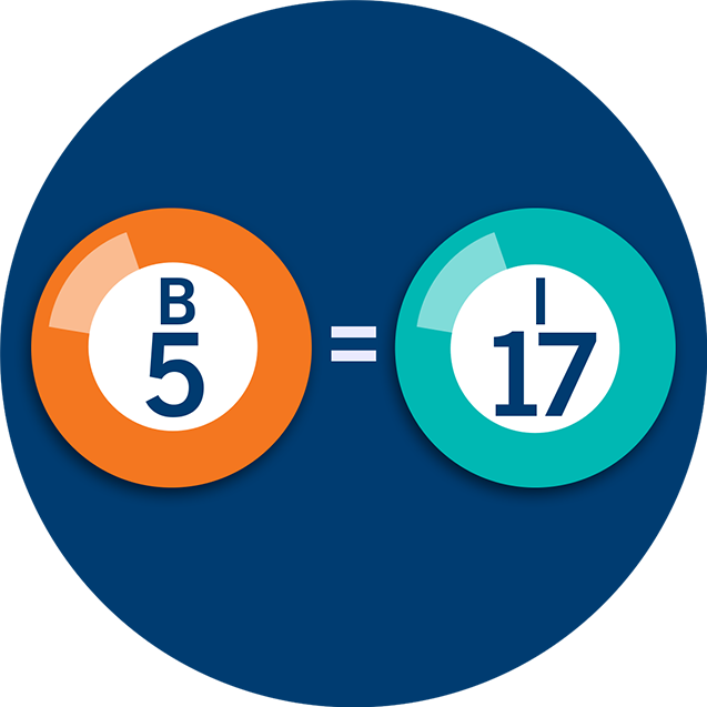 Two Bingo Numbers, B5 And I17, With An Equal Symbol - Number (637x637)