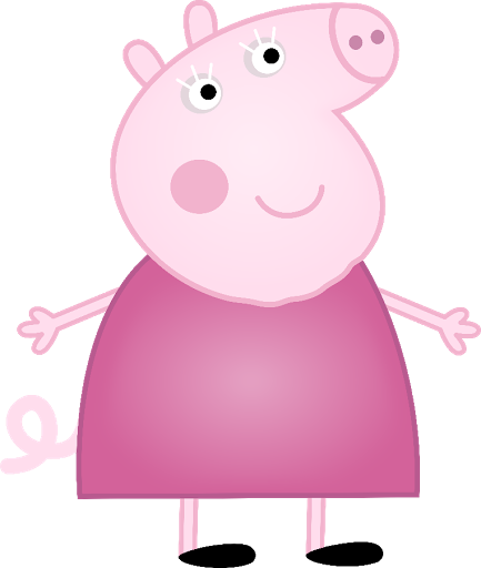 Peppa Pig And Her Family Clipart - Birthday (433x512)