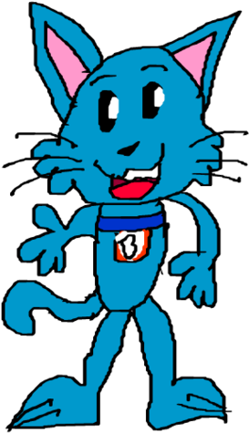 Bingo Blitz- Blitzy The Cat By Totallytunedin - Cartoon (1024x744)