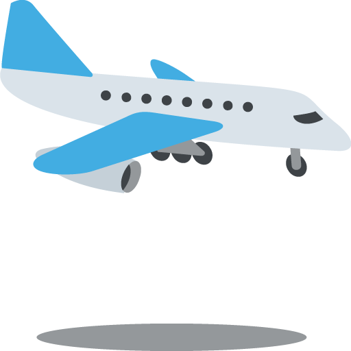 Airplane Arriving - Airplane Emoji Png (512x512)