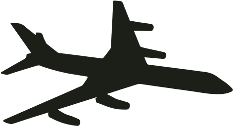 Airbus Airplane Flying Silhouette - Silueta Avion Png (512x512)