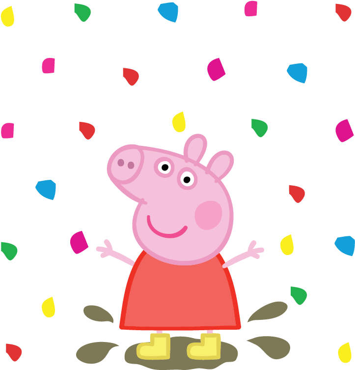 Peppa Pig Cumpleaños Png - Peppa Pig Muddy Puddle Walk (796x766)