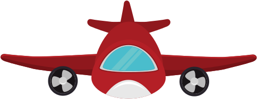 Red Airplane - Dos Medios De Transporte Terrestre (550x550)
