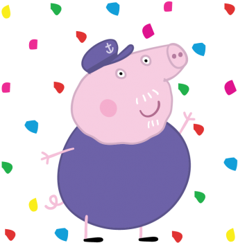 Pig Party, Peppa Pig - Peppa Pig Grandpa Pig (375x360)