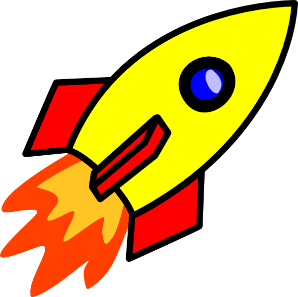 Spaceship Clipart - Rocket Clip Art (600x597)