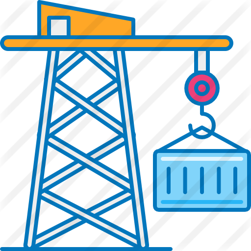 Grúa De Mercancía Icono Gratis - Vector Graphics (512x512)