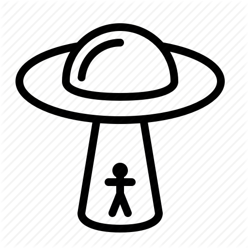Cow Ufo Alien Abduction Vector Drawing Stock Vector - Alien Abduction (512x512)