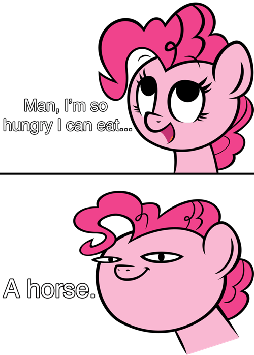 Eat A Horse Cannibal Pinkie Pie - Would You A Horse (600x837)