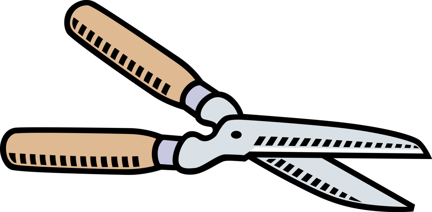 Vector Illustration Of Gardening And Lawn Care Pruning - Vector Illustration Of Gardening And Lawn Care Pruning (1427x700)