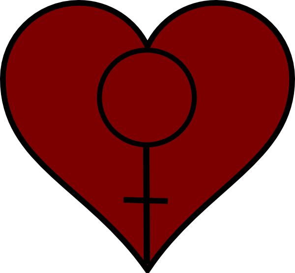 How To Set Use Feminist Heart 3 Icon Png - Solid Red Heart No Background (600x556)