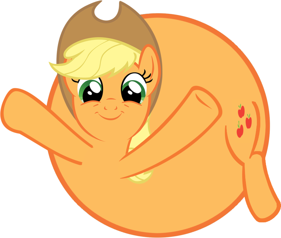 Fataliciousss, Balloon, Circle Tool, Hug, Inflation, - My Little Pony Applejack Balloon (900x830)