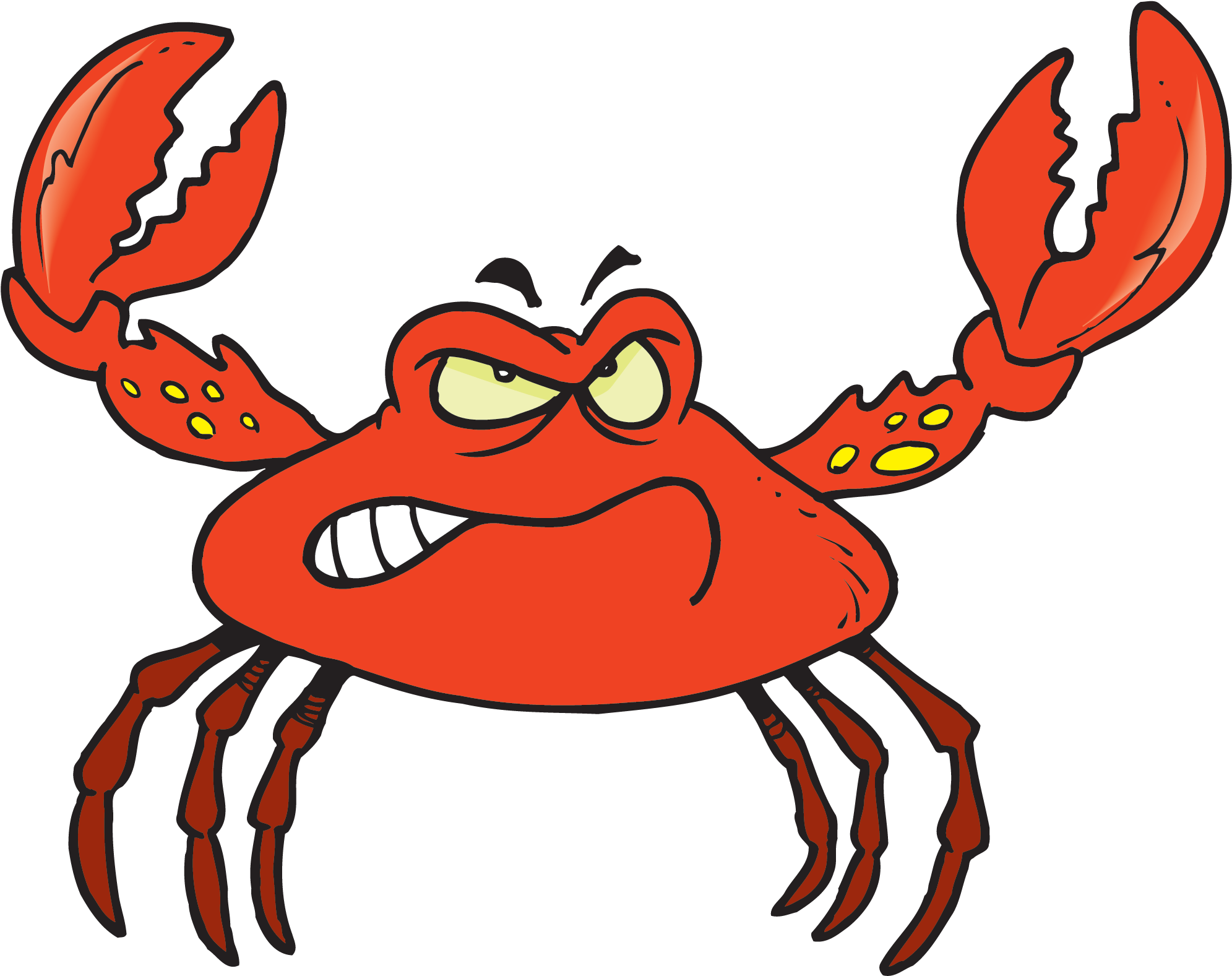 Crab Drawing - Crab Cartoon (2000x1581)