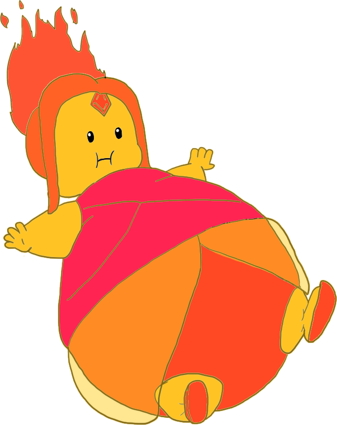 Flame Princess Inflation For Kids - Flame Princess Inflated (689x868)