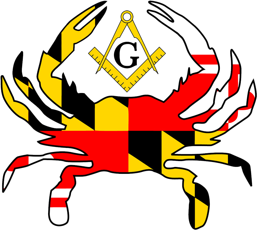 Crab With Maryland Flag (877x789)