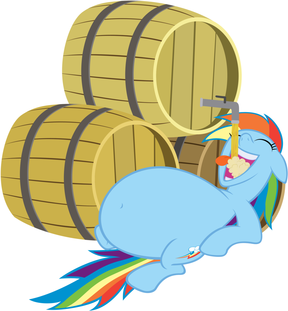Stabzor, Barrel, Belly, Belly Button, Belly Inflation, - Rainbow Dash Beer (956x1024)