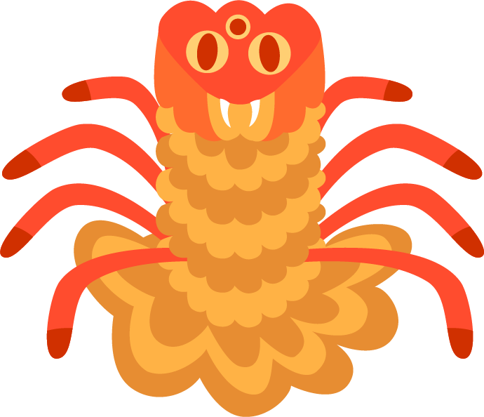 Sand Monster Flat By Evonyx3 - Digital Art (690x594)