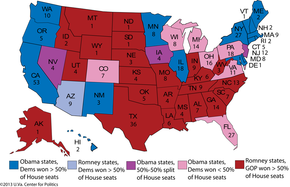 Mapping Democratic Presidential And House Results In - States With Net Neutrality (1000x645)