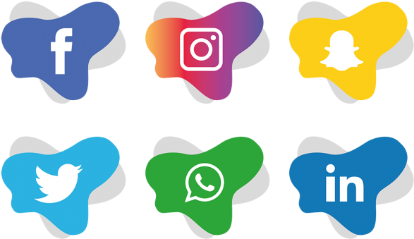 Social Media Icons Set - Social Media Icons Png (1006x580)