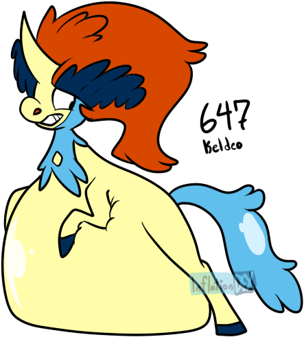 647 Keldeo By Inflationdex-d8flh2i - Cartoon (500x500)