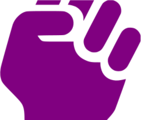 Fist Clipart Purple - Fist Icon Grey (640x480)