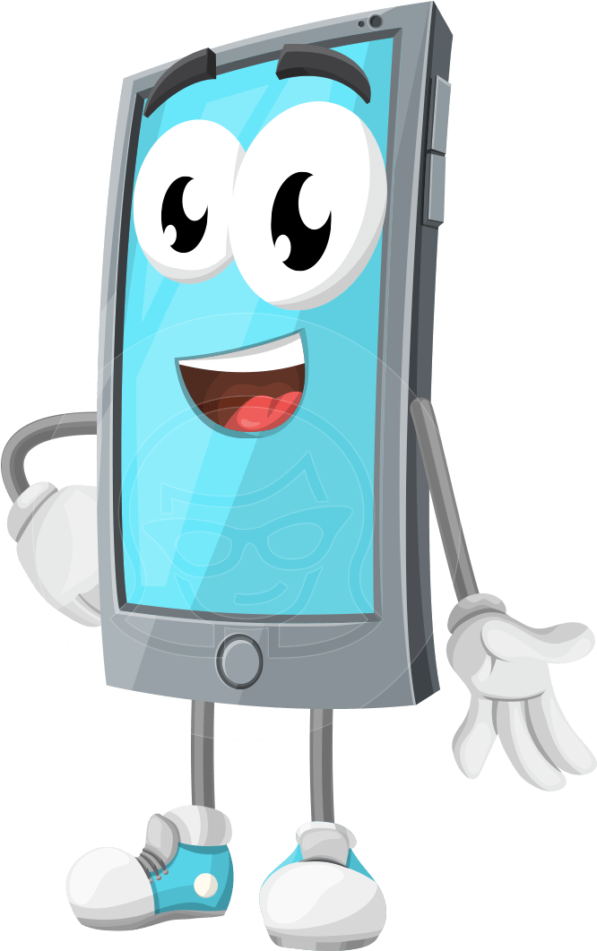 Smarty Callen - Smartphone Cartoon Png (957x1060)