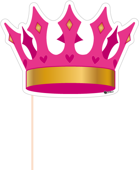 Party Photobooth Props Figure Pink Crown - Photography (600x600)