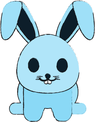Bunny Vector Illustration - Vector Graphics (550x550)