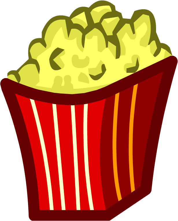 Suicide Clipart Popcorn - Club Penguin Popcorn Emoji (616x764)